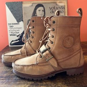 Ralph Lauren Women’s 7.5 Suede Ranger Brown Boots